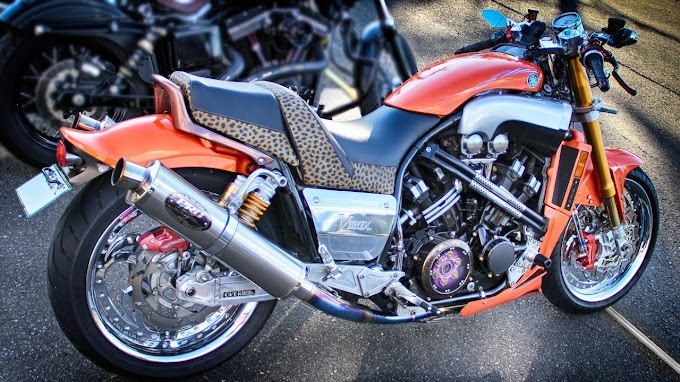 Yamaha Vmax Custom Bobber / Custom Yamaha V-Max Bobber : Such modifications could be fairly technical;