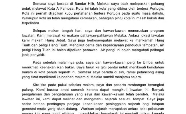 Kamu dan keluarga telah pulang ke kampunganda pada masa cuti. Karangan Pengalaman Bercuti Di Pulau Pinang Pt3 Otosection