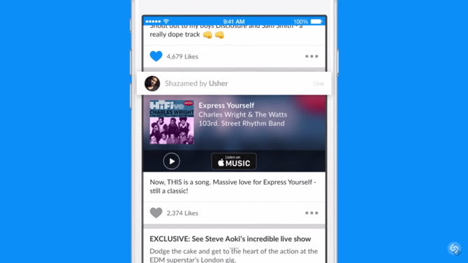 shazam artistas usher