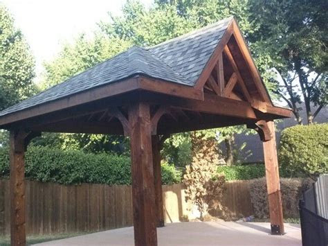 gablehip roof  standing cedar patio cover patio