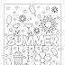 Summer Coloring Pages Free Printable For Kids / Your kids are going to have a lot of fun with this printable pack as there are 9 pages just waiting to be colored (as creatively as possible)!