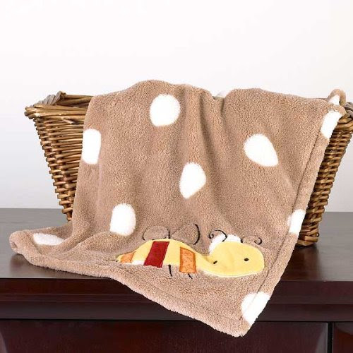 Baby Farm Appliqued Sherpa Blanket