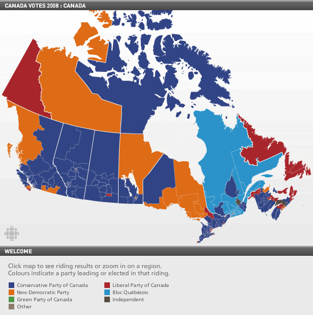 map of 2008 election