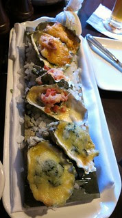 Baked oysters