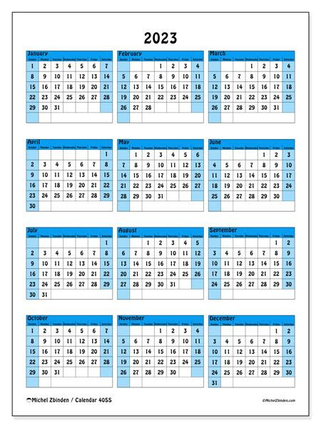  2023 printable calendar hong kong ss michel zbinden hk