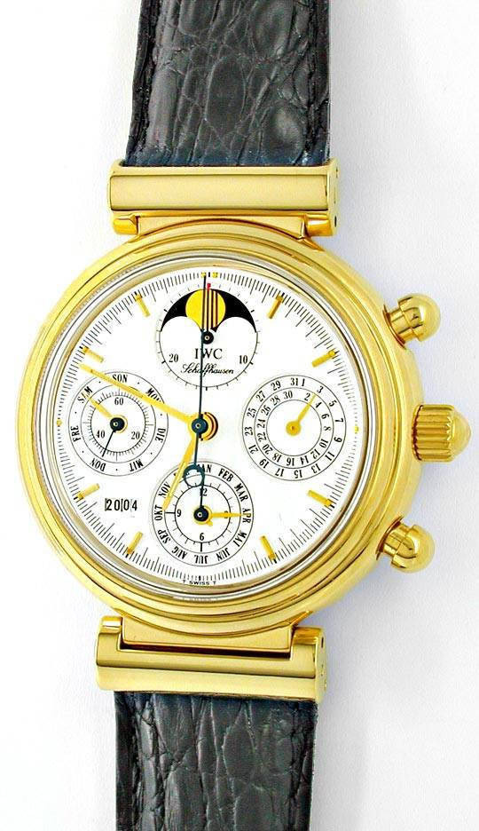Original-Foto 2, IWC DA VINCI HERREN GELBGOLD KALENDARIUM GEPRÜFT NEUZ.!