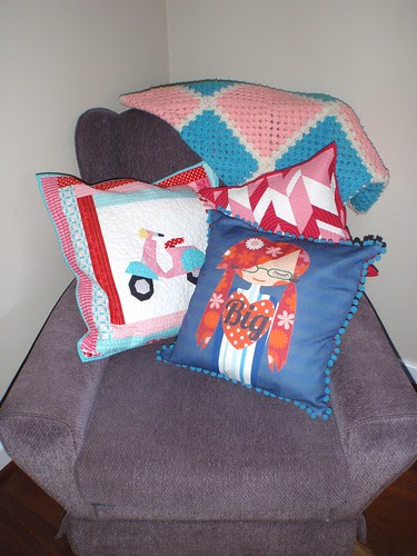 Big Hearted Girl cushion