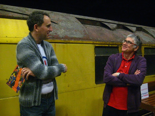 Ianvisits chatting to  Museum Depot Volunteer John