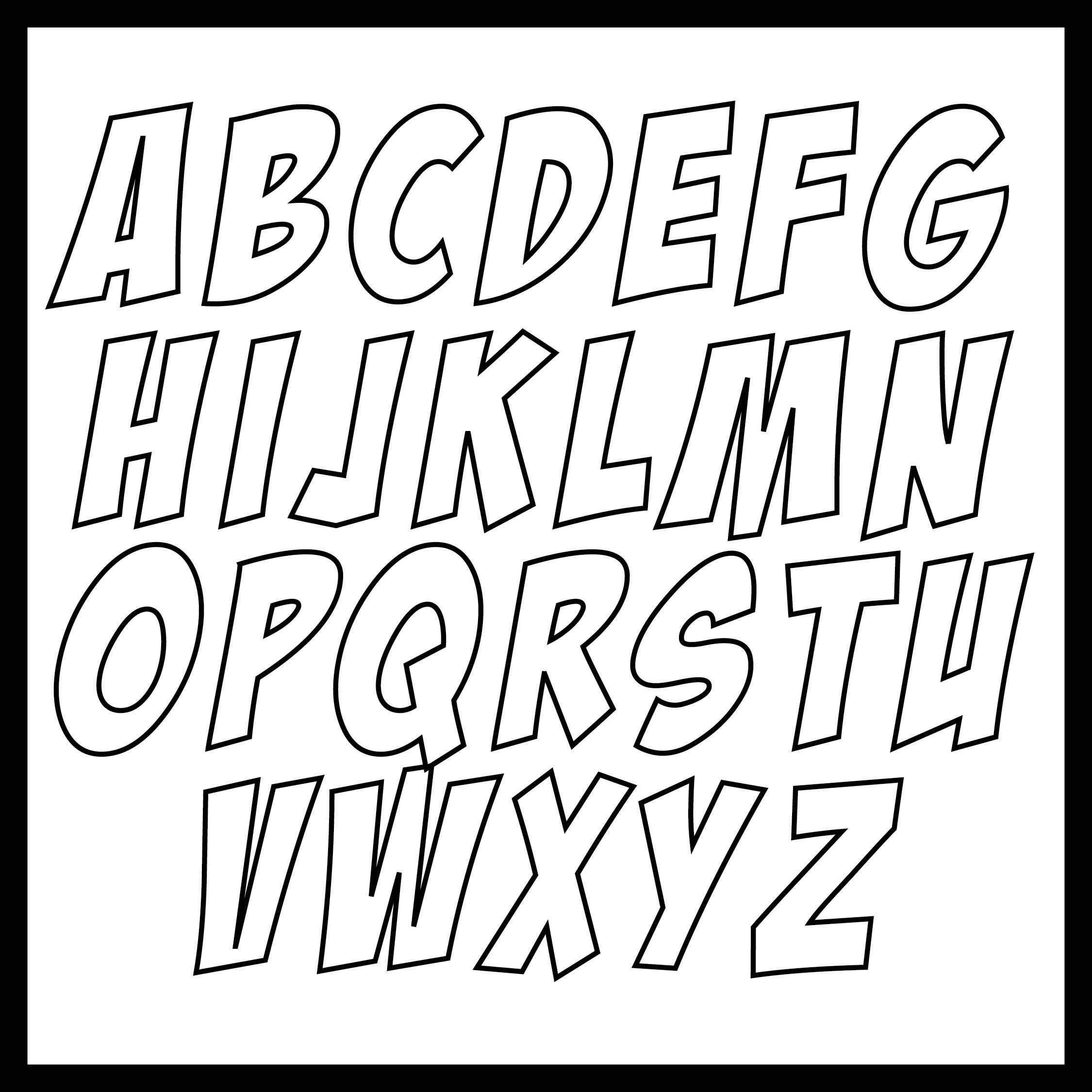 9 best images of large font printable letters large printable letter