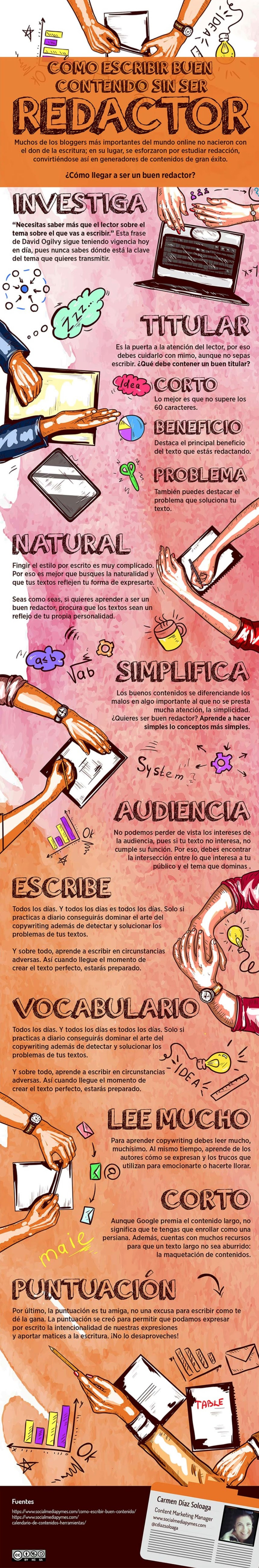 Cómo escribir contenido sin ser redactor