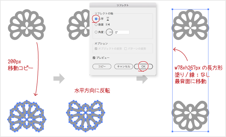 Tutorial レースの縁つきリボンのブラシを作る イラレラボ Illustrator Labo