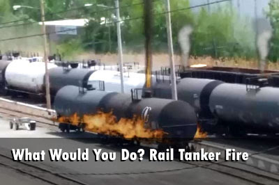 Rail Tank Car Fire Simulation