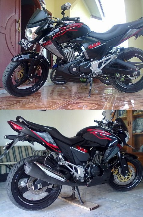 NEW HONDA MEGAPRO pakai STRIPING HONDA SUPRA X 125 