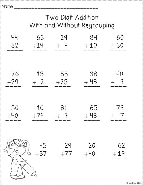 If one is subtracting, it's necessary to regroup when the number at the top of a column is smaller than the one below it. page 1 of 1 math 2nd grade math 1st grade math
