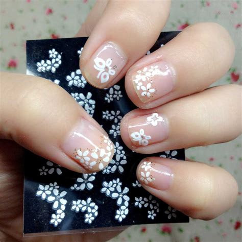 sheet floral design  nail art stickers water transfers nail decals