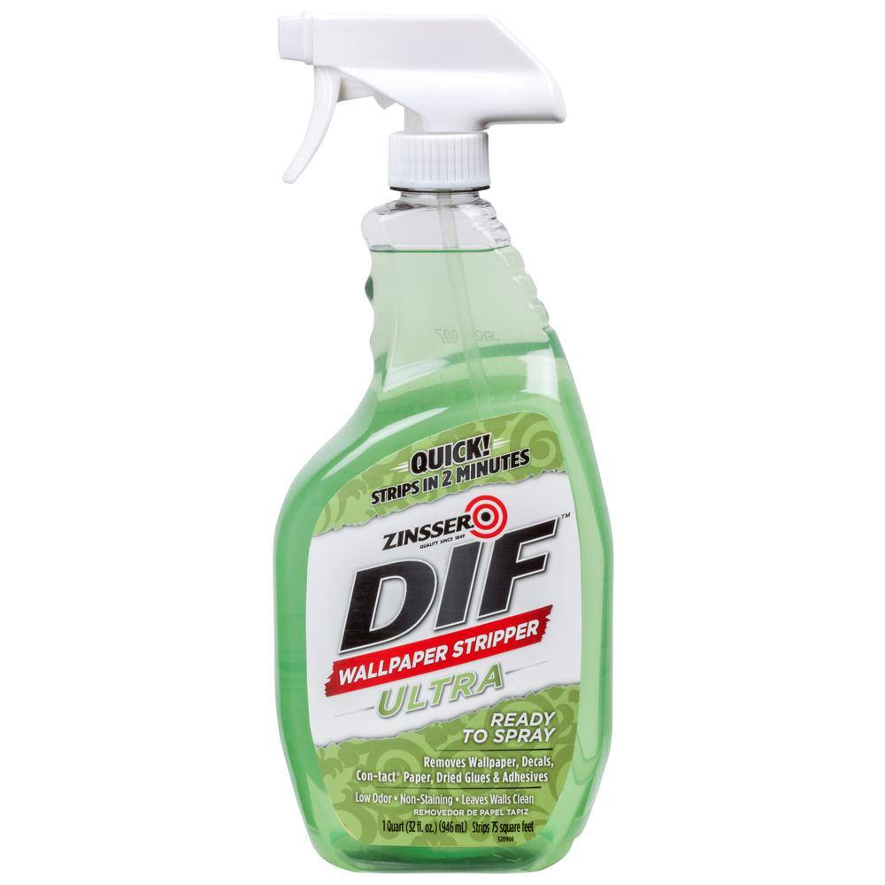 Zinsser 32 Oz DIF Ultra Wallpaper Stripper Spray Case Of 6 Zinsser 32 Oz DIF Ultra Wallpaper Stripper Spray Case Of 6