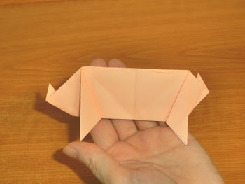 ぶた 簡単 おりがみレッスン おりがみの簡単な折り方 作り方