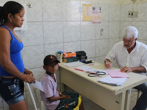 Quatro médicos trabalham na cidade no atendimento à Atenção Básica (Foto: Patrícia Andrade/G1)