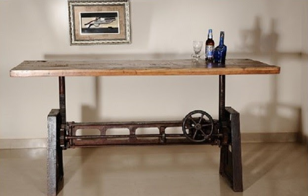 Cammy Reclaimed Wood Adjustable Dining Table - modern - dining 