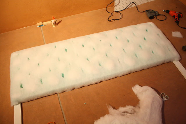 DIY Button Tufted Headboard