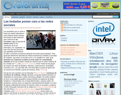 Primer artículo en Referenta