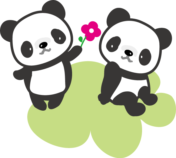 パンダのイラスト 無料イラスト