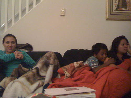 amy farting while watching survivor with darius and mizella.