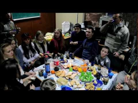 Харківські вертепники. Застольні розмови