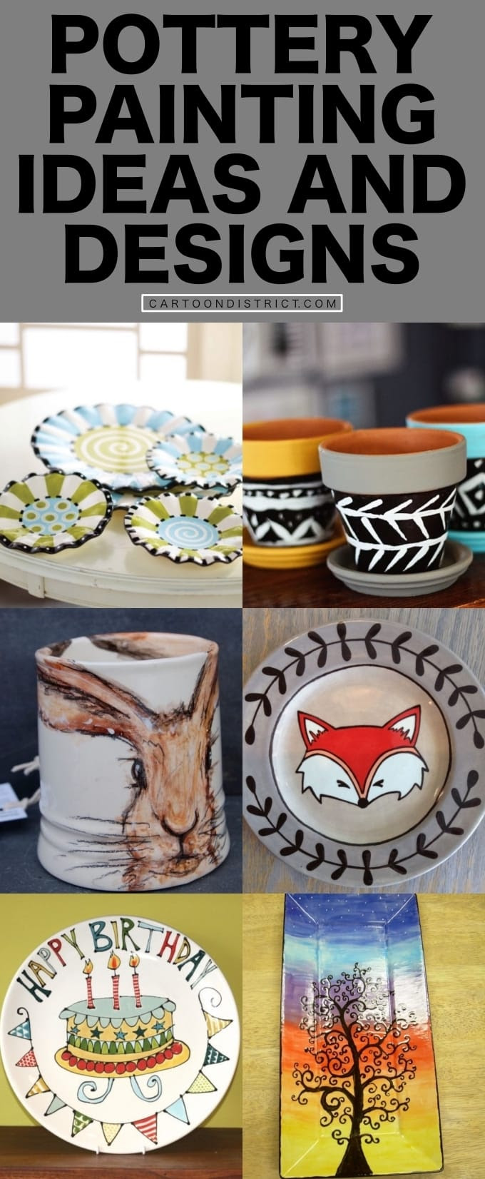 42 Beautiful Pottery Painting Ideas and Designs to Try