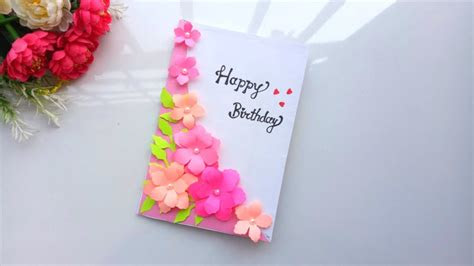 Get creative by making birthday cards this year! beautiful handmade birthday card idea diy greeting cards for birthday