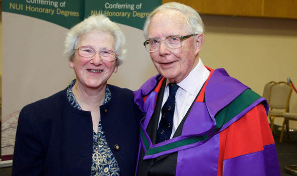 Sir David Goodall and wife, Morwenna Peecock