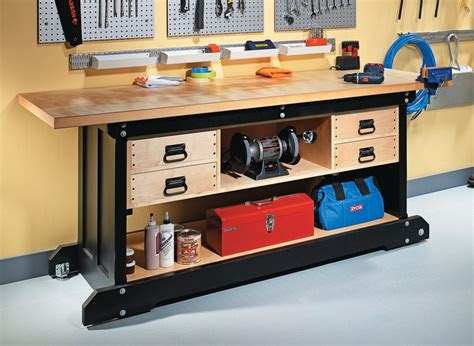 diy workbench woodworking project woodsmith plans