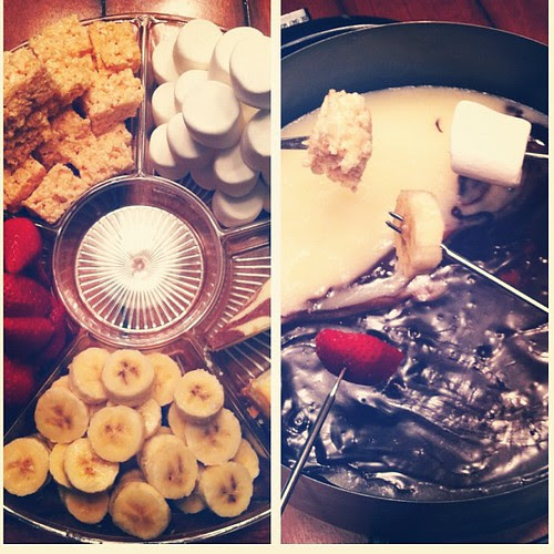 I heart fondue. Happy New Years friends. #newyearseve #fondue #eatyourheartoutmeltingpot