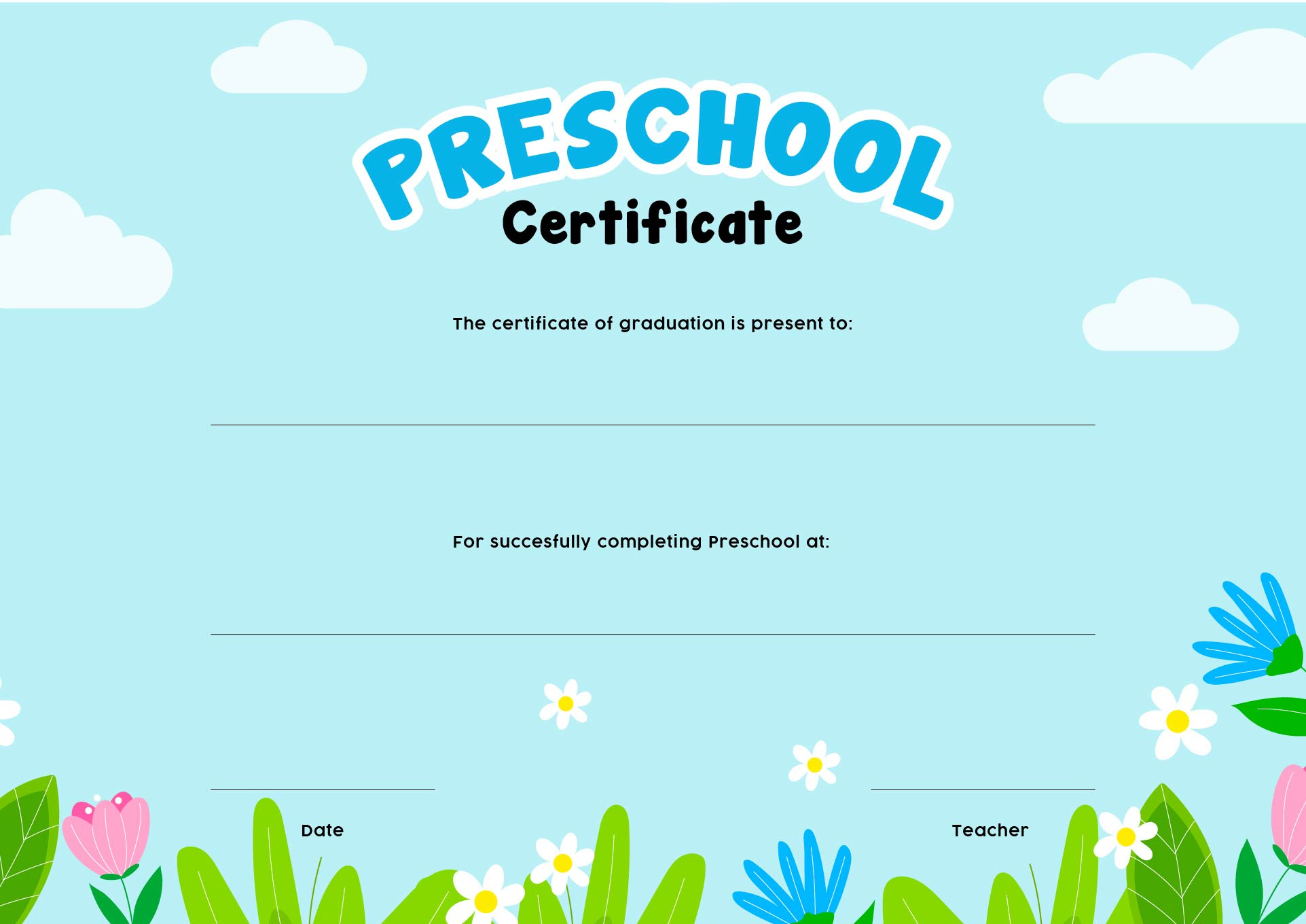 6 best images of free printable kindergarten graduation