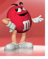 Red m&m character