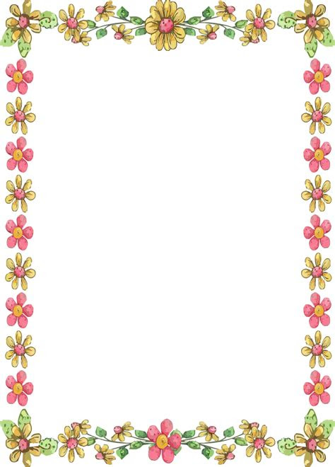  free free printable floral borders and frames download free free