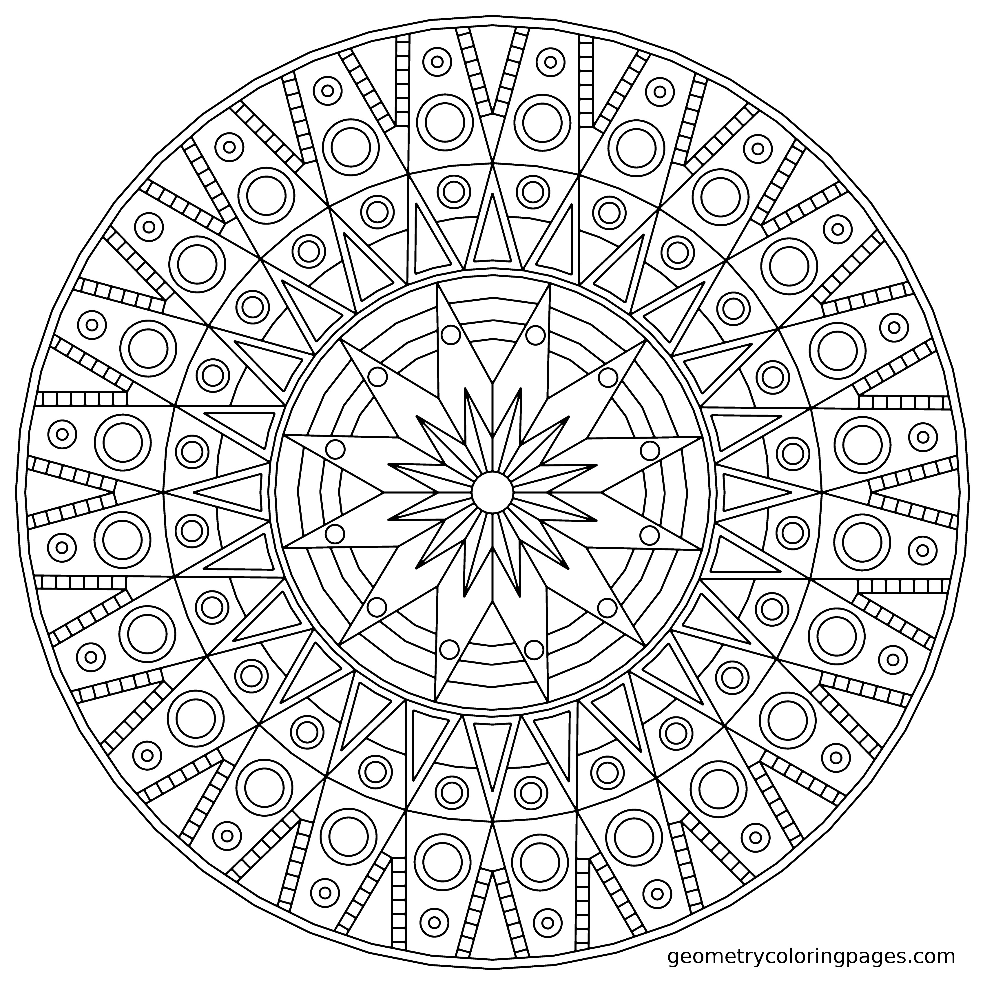 Image Coloriage mandala gratuit