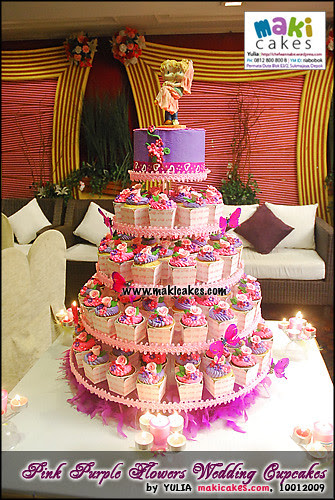 Pink Flowers Wedding. Pink Purple Flowers Wedding