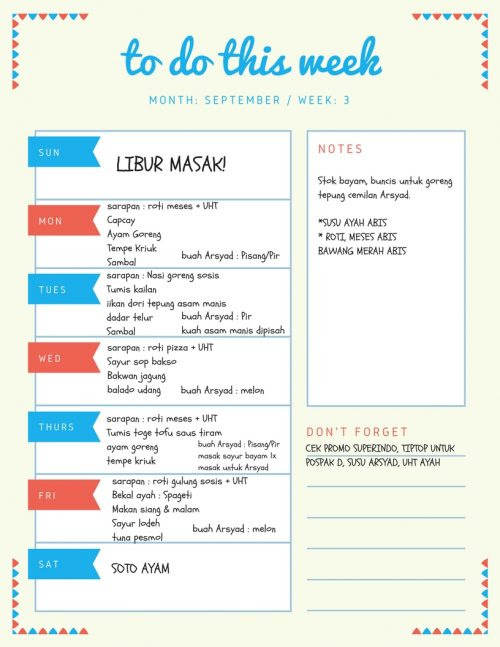 Menyusun Menu Mingguan Lebih Hemat atau Boros Kumpulan Menyusun Menu Mingguan Lebih Hemat atau Boros Kumpulan