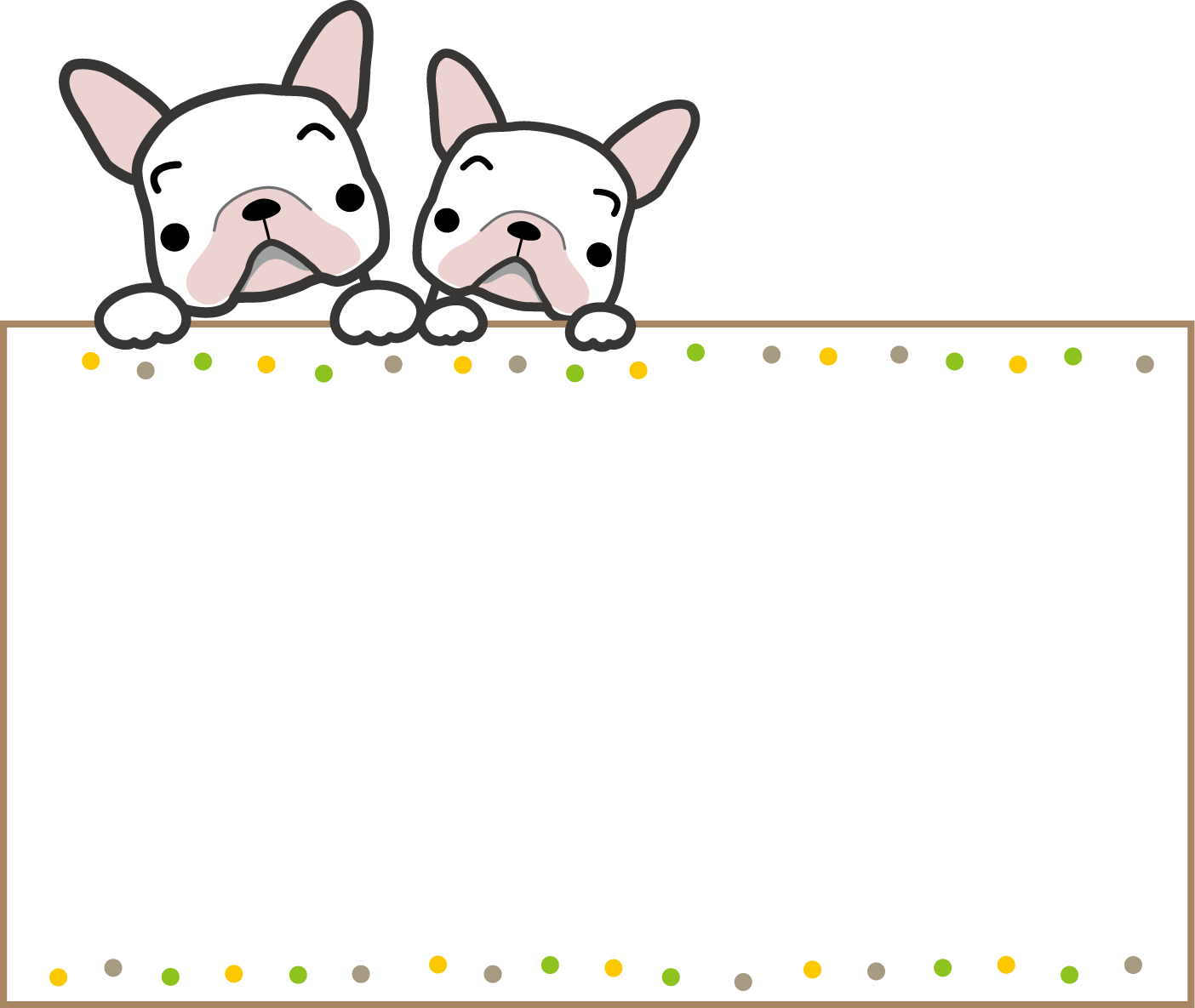 フレンチブルドック 犬のイラスト 無料イラスト フリー素材