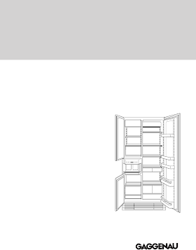 Bedienungsanleitung Gaggenau Kühlschrank