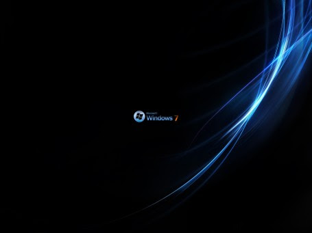 wallpaper black windows 7. windows-7-blue-orange-lack-