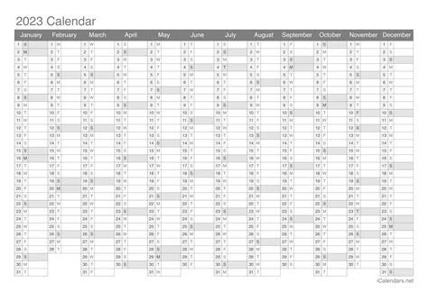  2023 full year calendar printable get calendar 2023 update