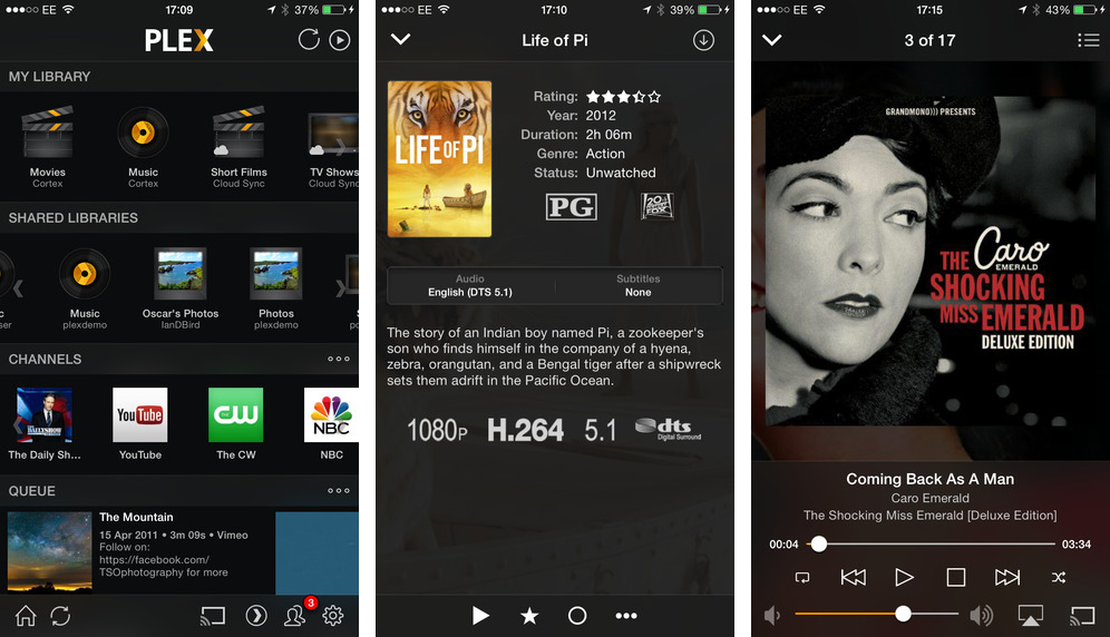 Plex 3.5.2 for iOS (iPhone screenshot 001)