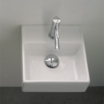 Small Square Wall Mounted Bathroom Sink - modern - bathroom sinks ...