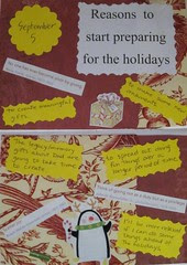 Reasons to Start Preparing for the Holidays - 30 Days of Lists - Day 5