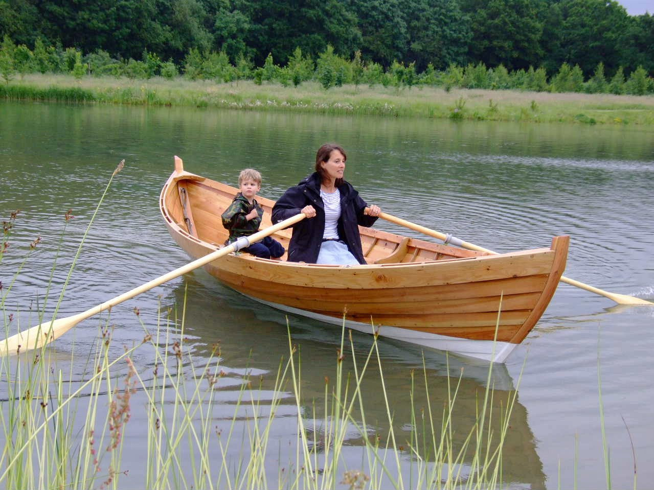 A double-ended 15ft rowing boat built by Adrian Morgan ...