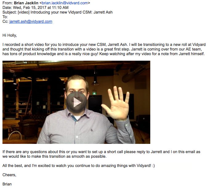 email template for customer support