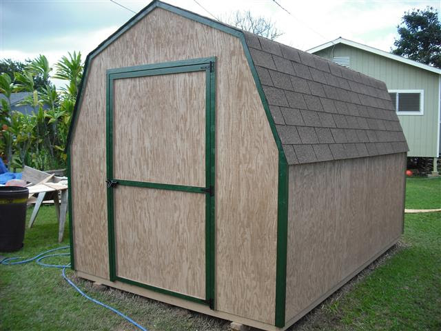 free gambrel roof storage shed plans