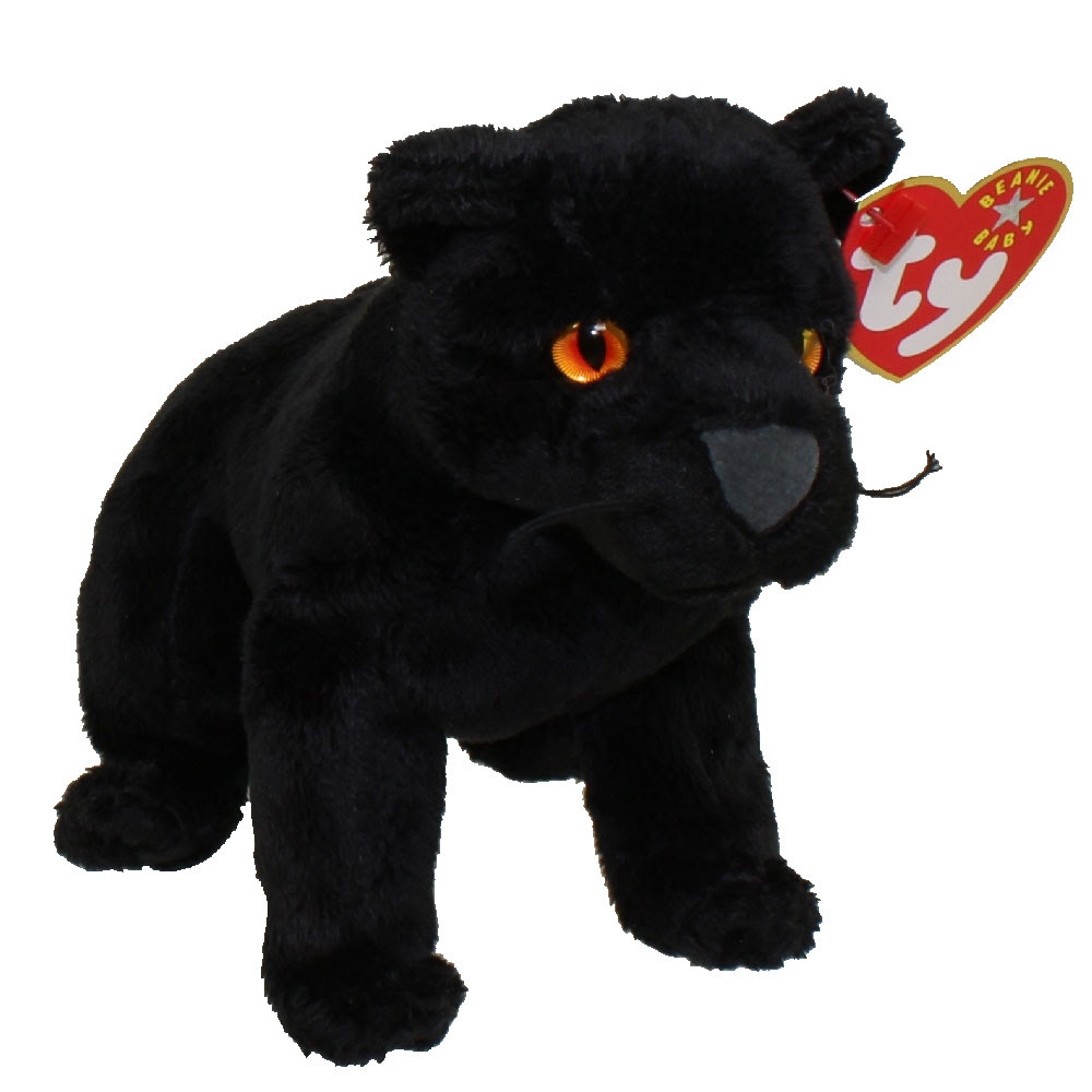 TY Beanie Baby - MIDNIGHT the Black Panther 5.5 inch 